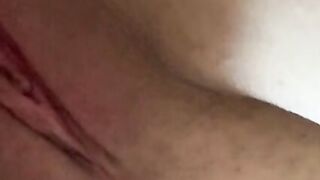I masturbate my cunt and enter with a strap-on