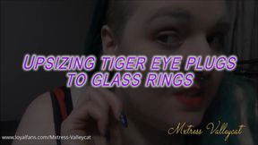 Upsizing Tiger Eye To Opalite Plugs