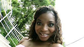 Black cutie with big natural tits wants a hard pounding