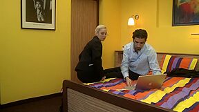 Hot Blonde Secretarz Sucks And Fucks Boss