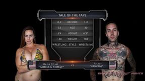 bella rossi vs ruckus mixed wrestling