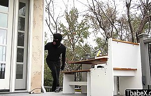 Slim ts superstar Lena Moon sucks a strangers big black cock