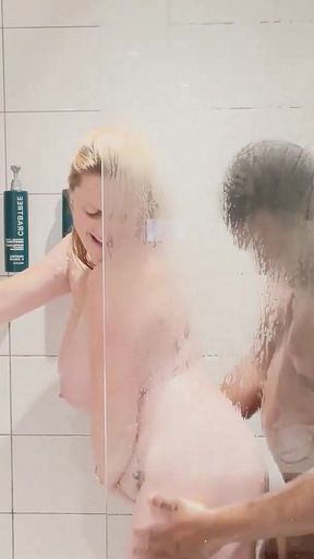 Marie's Fuck Down Fun in the Shower