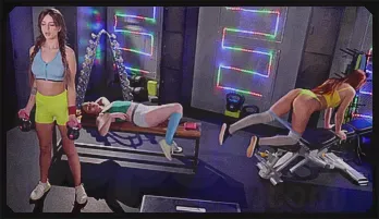Gym Threesome Fun with Kaira, Katy & Mia