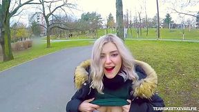 Adam Ocelot And Eva Elfie - I Gave A Fan Blowjob In Public