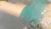 Swimming in underwear and jerking under water