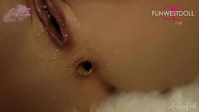 Gorgeous Latina Babe Plays With Her Pussy And Big Boobs Funwest 160E Juliette SexDoll