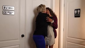 Lesbian boss has intense sex with employee in office - GirlfriendsFilms