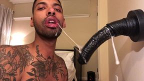 Dirty Mouth Instructing with Giant Fake penis
