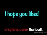 Ffunbutt's masturbation with cockring and toys (preview)