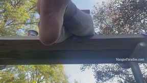 Temptress Mango in Sacred Dirt Pt. 2 - Ebony Soles Foot Fetish, Ignore, Tiny Man POV