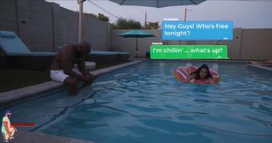 Chocolatebeast & Kimberly Love Poolside Fuck
