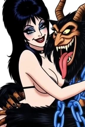 Krampus Stuffed a Butt Plug Into Elvira, the Mistress of Darkness&#039; Ass, and Brought Her to Orgasm. a Christmas Porn Story