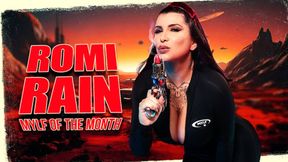 Busty MILF Romi Rain protects Earth with rough pussy-eating and facial