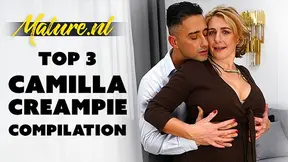 Camilla Gets Multiple Creampies In Her Mature Pussy Compilation Video