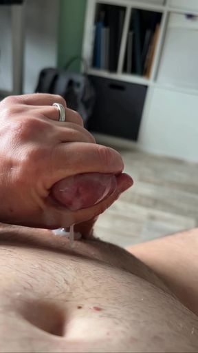 Cumshot after work