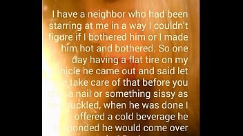 Sissy takes hard by a neighbor