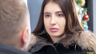 Russian brunette becomes a filthy slut to pay off her huge debt