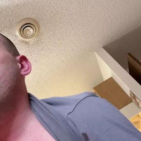 Hunky chunky chub solo jerking off