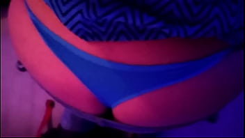 Thongslip blue thong