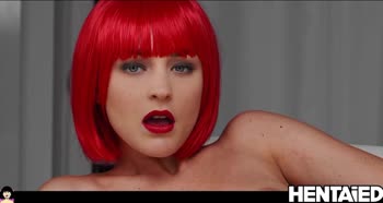 Alya Stark's Blazing Redhead Solo Show: Massive Dildo, Extreme Orgasms, and a Drenched Creampie