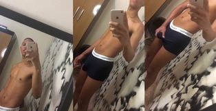 Big dick Brazilian model gets choked on thick sloppy cum