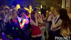 Blonde Cute Waiter Leaking Puss