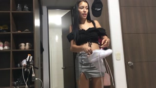 My girlfriend buys a lush and I activate it while she does a toilet in her room