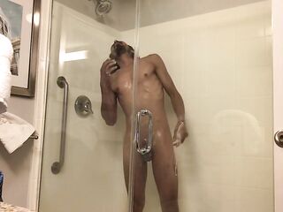 Big hot shlong see through shower