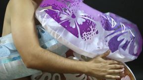 Three beautiful inflatables swim ring