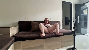 Married woman shows herself on the internet when her husband is not at home.