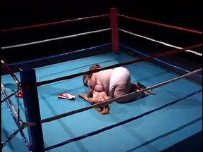 Watch the fat midget and skinny midget fuck each other after wrestling