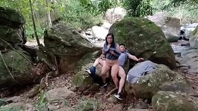 Latina couple in hot mountain sex compilation