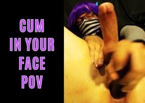 Raven Letrap Stuffs Asshole and Cums in Your Face