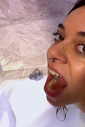 Ggg - Sexy Brunette with Big Tits Gets Pissed on in Pool by Ggg Studs