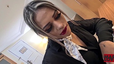Professora Safada dando no pêlo para o aluno virgem gozou gostoso no sexo anal - MARSHA LOVE E FELIPE COSTA