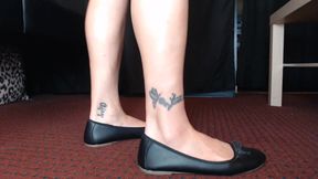 Liner Socks Black Ballet Flats Shoe Play