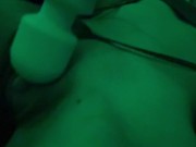 Stimulating my clit cock