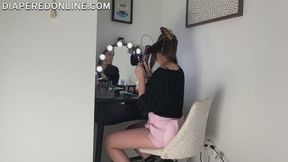 Alisha: Diapered Hair Brushing