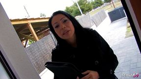 first casting with anal sex for latina beauty girl with freckles and perfect tits with cum in mouth finish