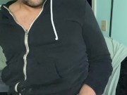 Making a mess on my hoodie