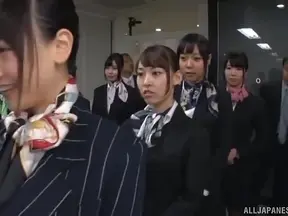 Japanese Cuties Get Steamy with Office Kink Group Sex Party