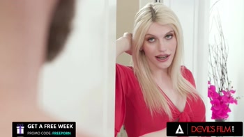 Blonde Cutie Trans Gets Her Little Asshole Banged
