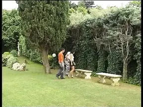 Outdoor Threesome Wild Ass Pound and Suck Frenzy