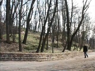 Brunette hair Floozy Rides a Large Knob