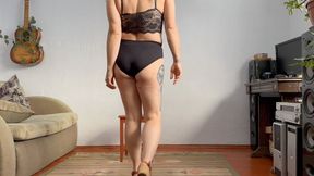 workout with your right heel up and down raises , 15-20 second hold up raises, bouncing m4