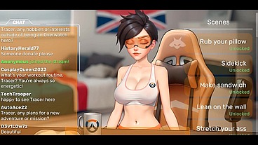 Overwatch Webcam [ Parody Hentai Game ] Ep.2 Tracer take huge BBC in her ass !