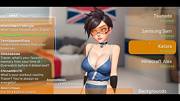 Overwatch Webcam [ Parody Hentai Game ] Ep.2 Tracer take huge BBC in her ass !