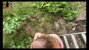 Brazen Hunter Takes Teen Slut's Innocence! Fucked Hard on the Hunter's Seat and Squirted!