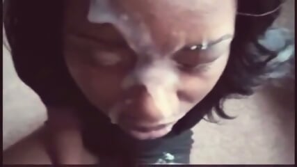 Ebony Amateur's Massive Facial